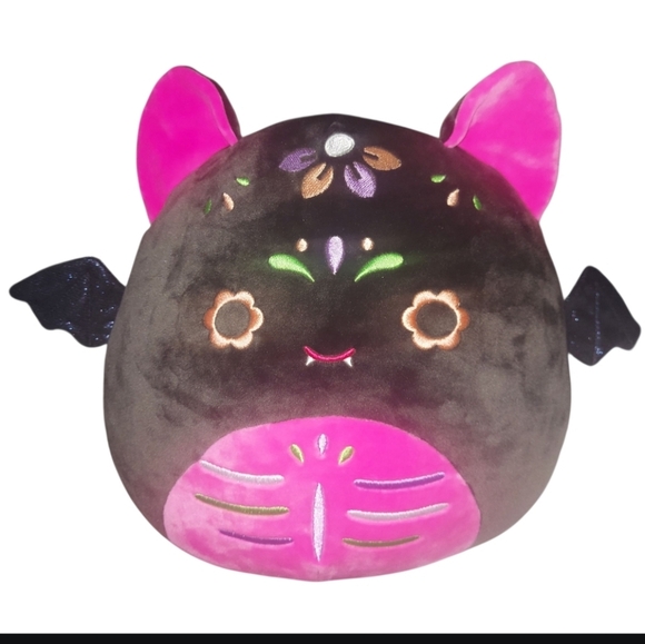 12" Daila The Pink Bat Day Of The Dead Squishmallow - Picture 1 of 2